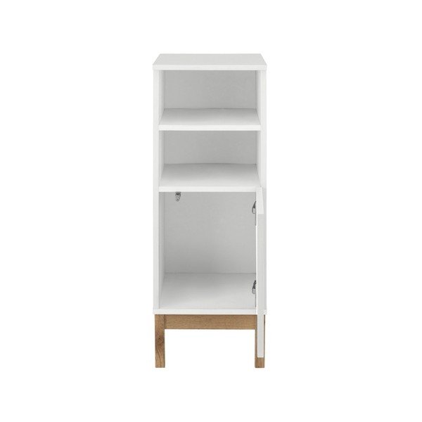 Bílá nízká koupelnová skříňka 30x86 cm Mirza - Støraa-image-2