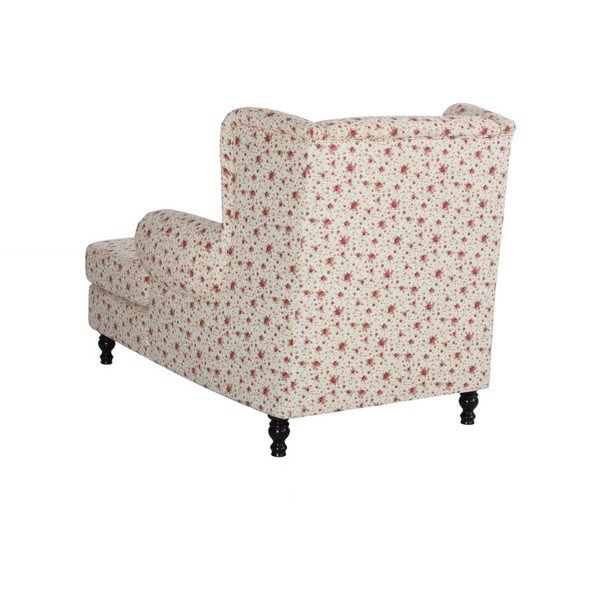 Béžové květinové křeslo ušák Max Winzer Mareille Flowery Beige-image-1