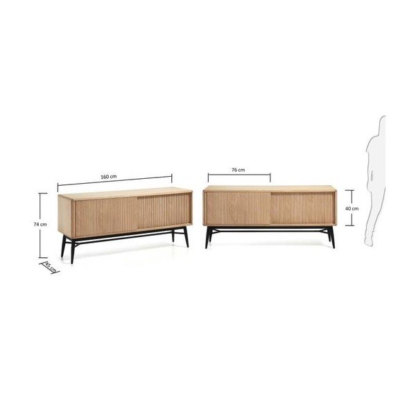 Komoda La Forma Hendrix, délka 160 cm-image-4