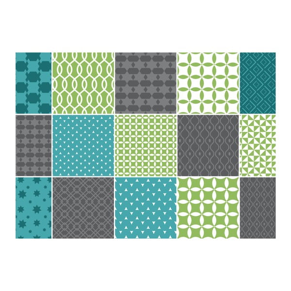 Sada 15 dekorativních samolepek na stěnu Ambiance Sofia, 15 x 15 cm-image-2