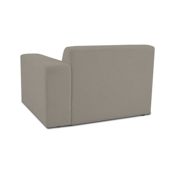 Světle hnědý modul pohovky z textilie bouclé (pravý roh) Roxy – Scandic-image-2