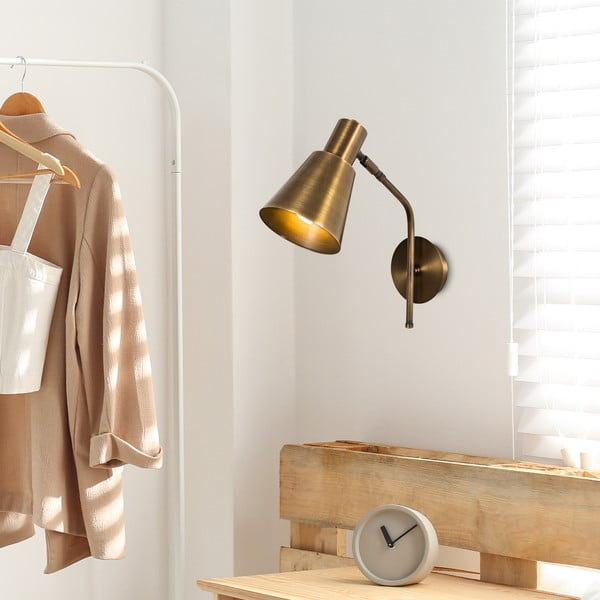 Nástěnné svítidlo ve zlaté barvě ø 15 cm Kem – Opviq lights-image-2