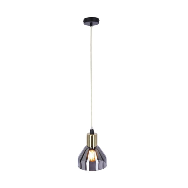 Závěsné svítidlo v levandulovo-zlaté barvě se skleněným stínidlem Gregory – Candellux Lighting