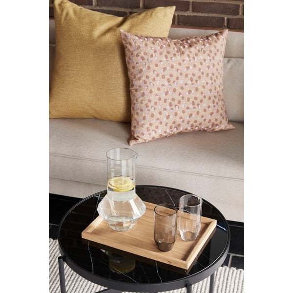 Žlutý polštář Hübsch Nela, 60 x 60 cm-image-1