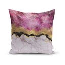 Povlak na polštář Minimalist Cushion Covers Marble With Pink And Gold, 45 x 45 cm