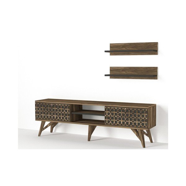 TV komoda v dekoru ořechového dřeva Fina-image-3