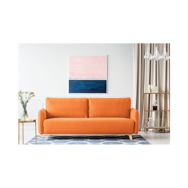 Oanžová trojmístná pohovka Kooko Home Bebop-image-1