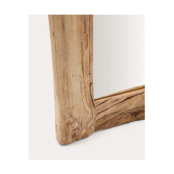 Nástěnné zrcadlo s dřevěným rámem 105x200 cm Ibro – Kave Home-image-1