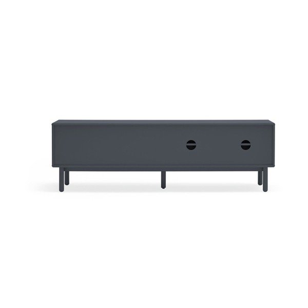 Tmavě šedý TV stolek 180x56 cm Corvo - Teulat-image-3
