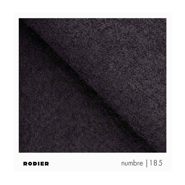 Černé křeslo z textilie bouclé Belle – Rodier-image-4