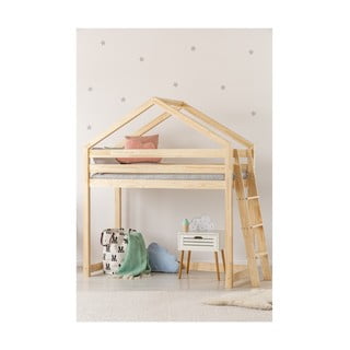 Vyvýšená postel z borovicového dřeva Adeko Mila DMPBA, 80 x 160 cm