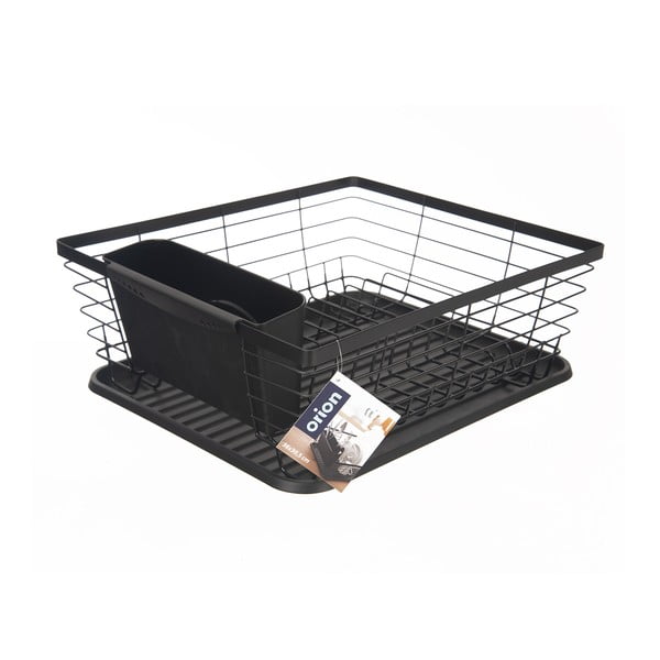 Černý kovový odkapávač 36x30,5 cm Radka – Orion-image-2