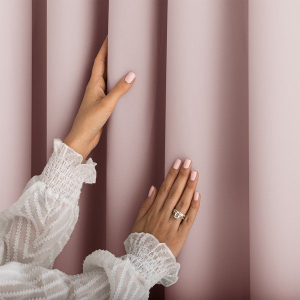 Starorůžový dimout závěs 140x250 cm Carli Tie – Restilo-image-2