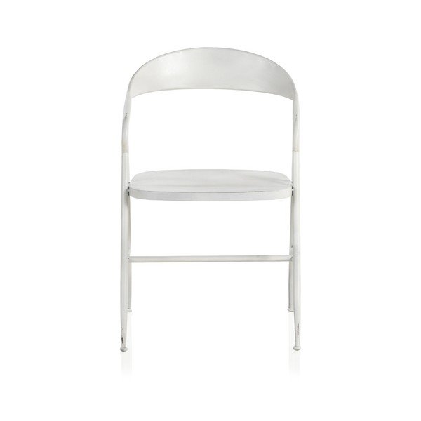 Bílé kovové křeslo Geese Industrial Style Puro-image-2