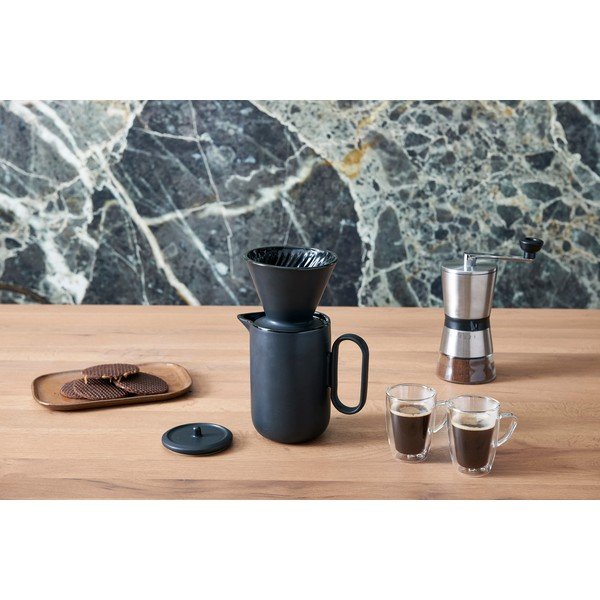 Černý kameninový set na přípravu kávy Palermo - Leopold Vienna-image-1