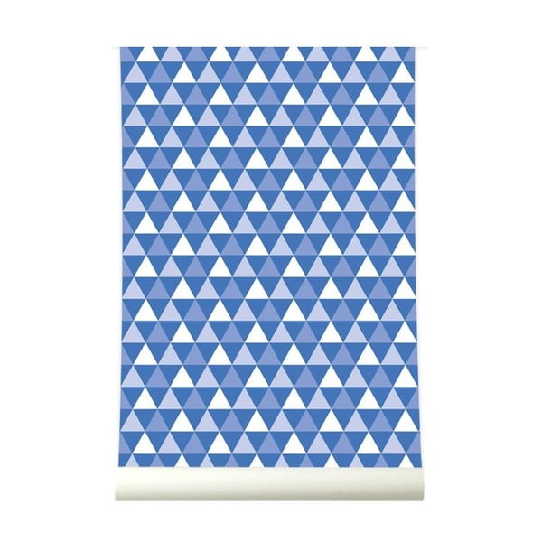 Tapeta Triangles Blue