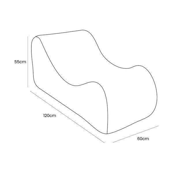 Béžové manšestrové dětské křesílko Wave – Meowbaby-image-3