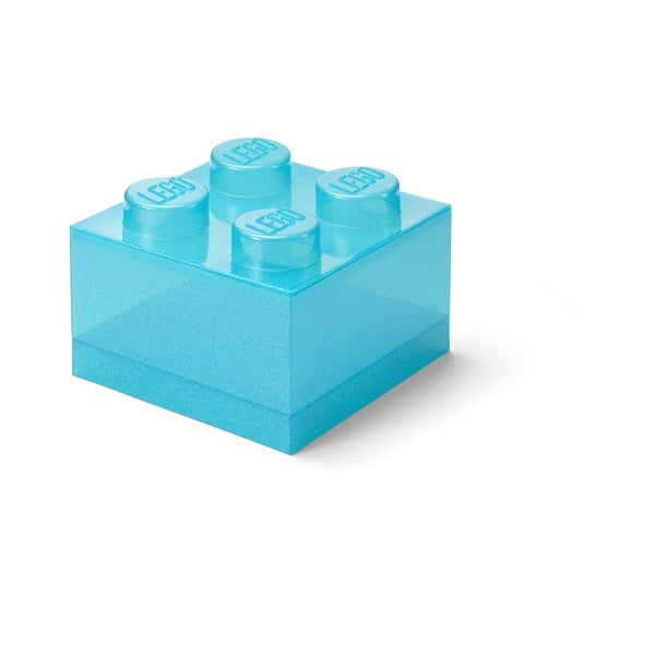 Světle modrý plastový dětský úložný box 25x25x18 cm – LEGO®-image-3