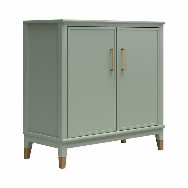 Zelená skříňka 86x85x41 cm Westerleigh – CosmoLiving by Cosmopolitan-image-2