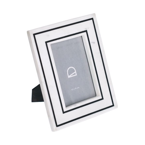 Bílý kamenný stojací rámeček 18x23 cm Vittoria – Kave Home