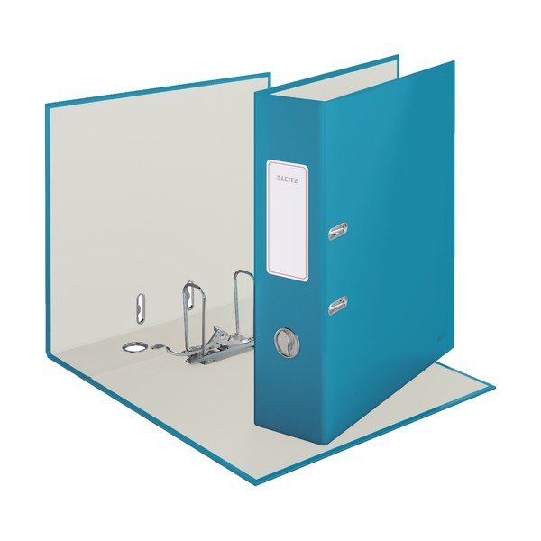 Modrý pákový pořadač s hebkým povrchem Leitz Cosy, A4-image-2