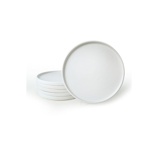 Bílé keramické talíře v sadě 6 ks ø 27 cm – Hermia