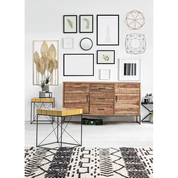 Kovová nástěnná dekorace 52,5x95 cm Adhira – Bizzotto-image-3