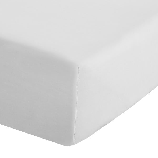 Bílé napínací perkálové prostěradlo 135x190 cm Easy Iron Percale – Catherine Lansfield