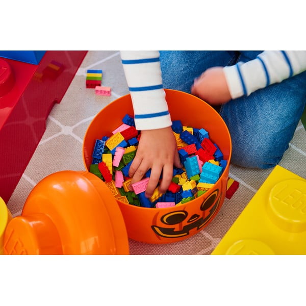 Oranžový úložný box LEGO® Pumpkin Head L-image-1