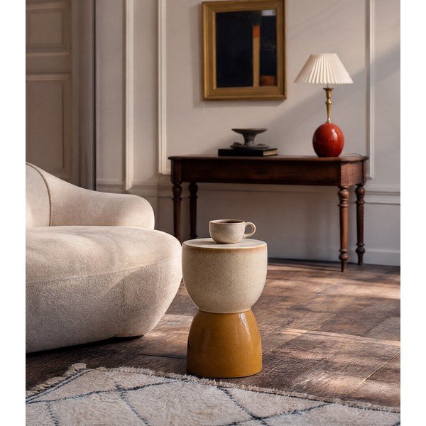 Keramický kulatý odkládací stolek ø 28,5 cm Finca – Light & Living-image-1