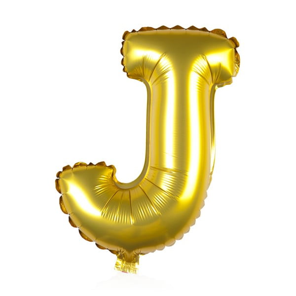 Balónek J zlaté, 30 cm