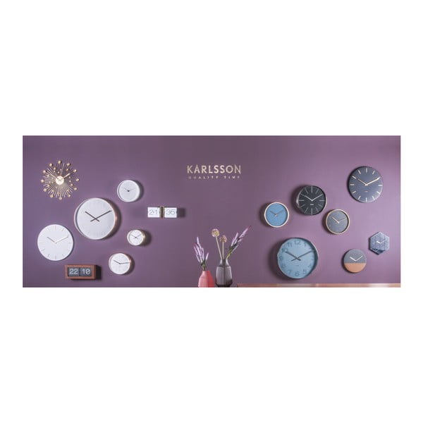Černé nástěnné hodiny Karlsson Charm-image-2