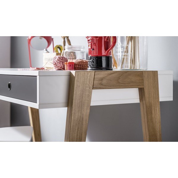 Bílo-šedý pracovní stůl Vox Concept-image-1