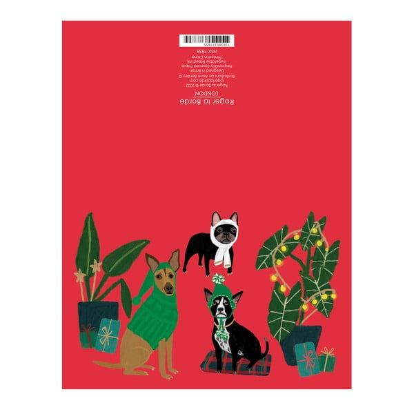 Přání s vánočním motivem v sadě 8 ks Cat and Dog Palais  – Roger la Borde-image-1