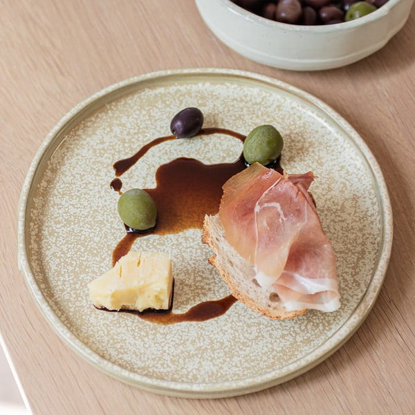 Béžové talíře v sadě 2 ks z kamene ø 20 cm Sand Grain – Mette Ditmer Denmark-image-3