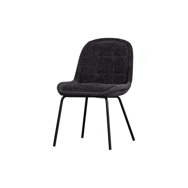 Tmavě šedé sametové jídelní židle v sadě 2 ks Crate – BePureHome-image-1