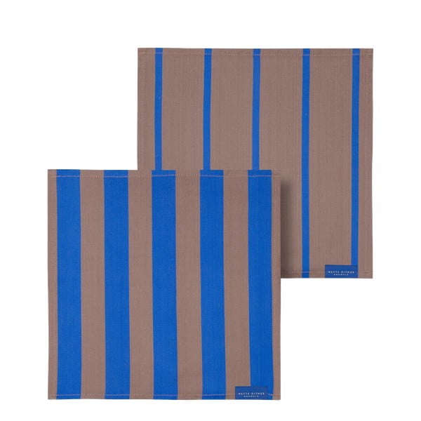 Textilní ubrousky v sadě 2 ks Stripes – Mette Ditmer Denmark