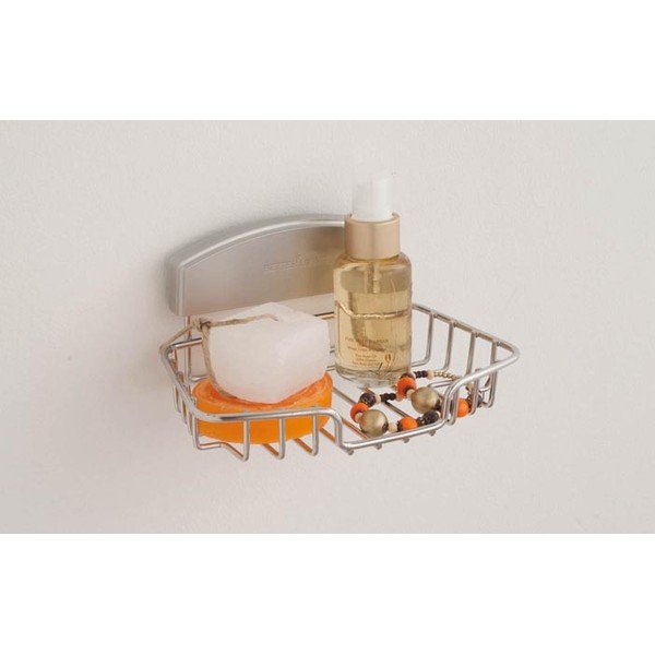 Nástěnný držák na mýdlo bez nutnosti vrtání Compactor Gel, 18 x 11 cm-image-1