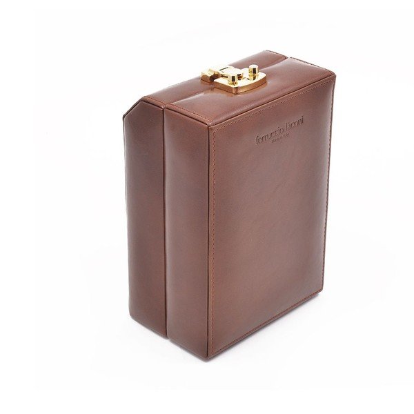 Kožené pouzdro na hodinky Ferruccio Laconi Brown-image-1