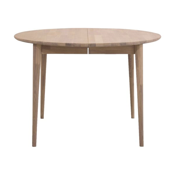 Kulatý rozkládací jídelní stůl z dubového dřeva Canett Martell, ø 110 cm