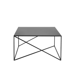 Černý konferenční stolek CustomForm Memo, 80 x 80 cm