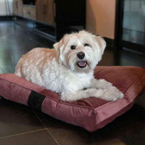 Růžový semišový pelíšek 75x55 cm Middle Stitch - Ego Dekor-image-1