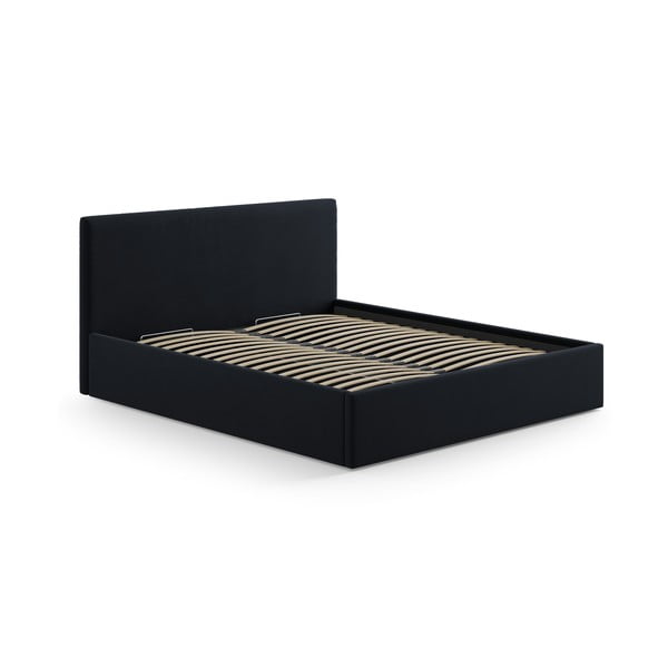 Tmavě modré čalouněné čelo postele 190,5x100 cm Remo – Micadoni -image-3