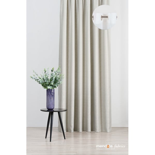 Béžový závěs 140x260 cm Teorema – Mendola Fabrics-image-2