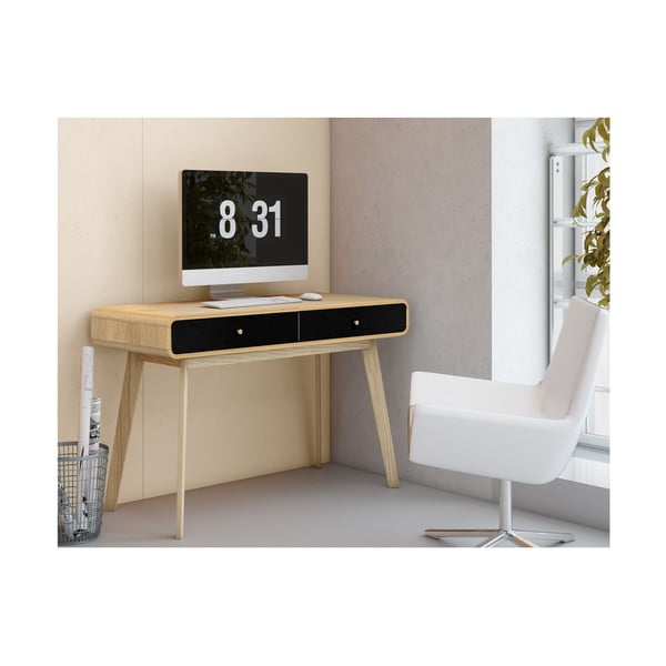 Pracovní stůl v dekoru dubu 50x120 cm Cassie - Støraa-image-3