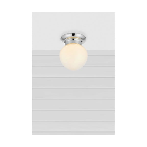 Bílé/ve stříbrné barvě stropní svítidlo se skleněným stínidlem Ronda – Markslöjd-image-1