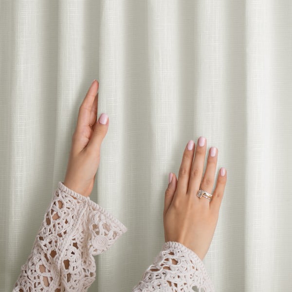 Krémový závěs 140x270 cm Valeta – Restilo-image-2