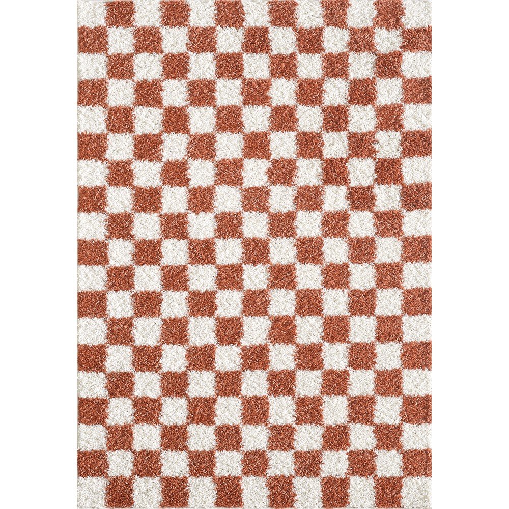 Krémový/v terakotové barvě koberec 120x170 cm Grida – ESTE