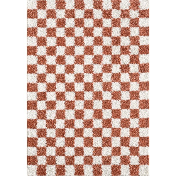 Krémový/v terakotové barvě koberec 120x170 cm Grida – ESTE