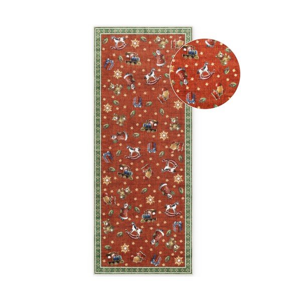 Červený/zelený běhoun s vánočním motivem 80x200 cm Toy's Delight Nostalgic Noel Red Green – Villeroy&Boch